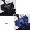 2PCS Men's Ice Silk Sexy Soft Lace Letter Print Comfortable Fashion Plus Size Triangle Underwear