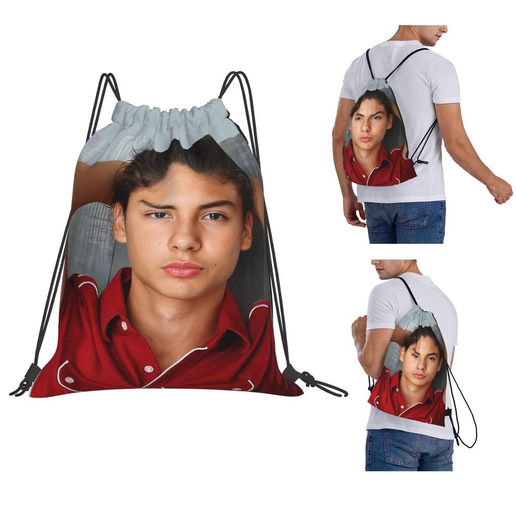 Miguel Cazarez Mora Actor Backpacks Multi-function Drawstring Bags Sports Bag Book Bags for Travel School