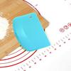 2Pcs Dough Cutter Set Bread Tools for Baking Semi-Circular Shape Dough Scraper with Ergonomic Design Easy To Clean Bowl Scrapers for Kitchen