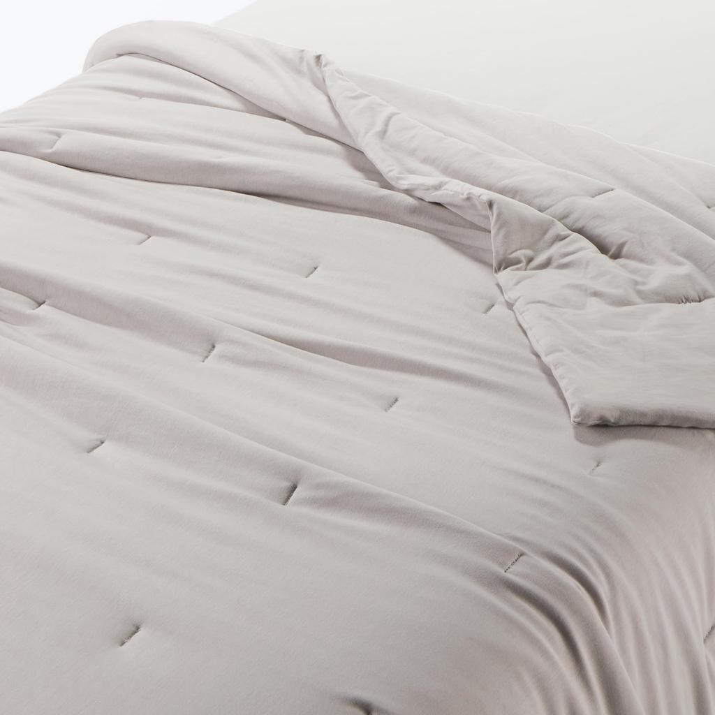 MUJI Natural Lyocell Soft Thin Comforter/S, 140 x 190 cm, Light Gray, 84732669