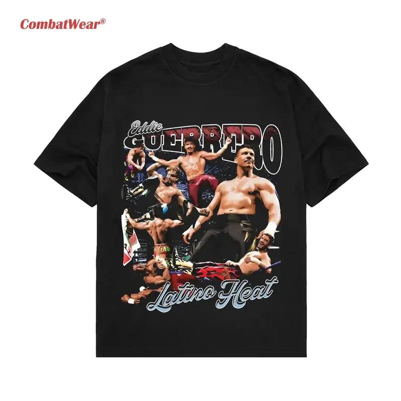 CombatWear Vintage Wrestling Graphic Tee, Retro 90s Fighter T-Shirt XXL
