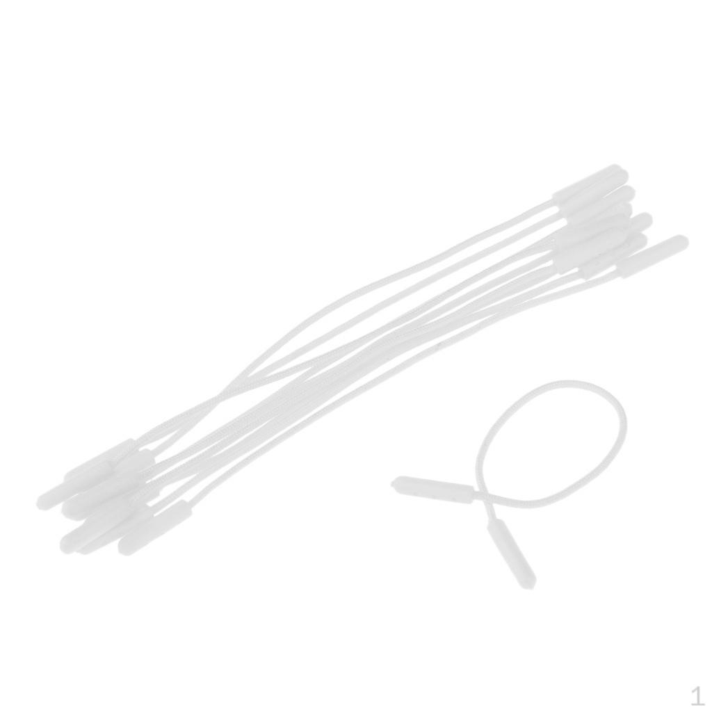 10 Pieces Zip Puller Zipper Pull Nylon Cord Fastener Replacement Slider Jacket Backpack