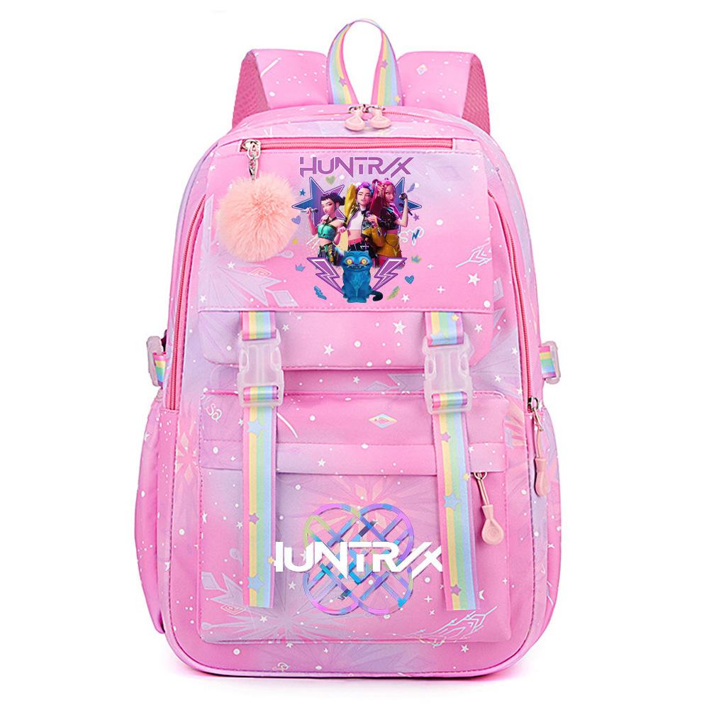 Anime K-Pop Lovci démonů Potiskovaný Velkokapacitní Voděodolný Batoh Teenger Studentka Dívka Chlapec Školní taška Taška na knihy Ženy Voděodolná Cestovní taška Mochila