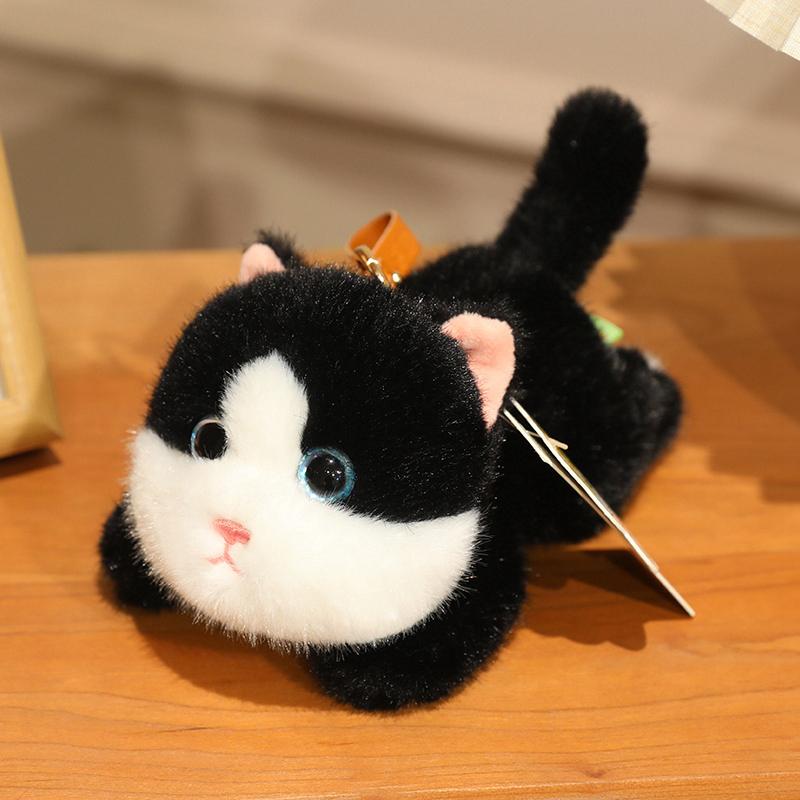 1Pc 16cm Kawaii Cat Plush Pendant Toy Lovely Cow Cat Orange Cat Siamese cat Ragdoll for Backpack Pendant Keychain Dolls Gift