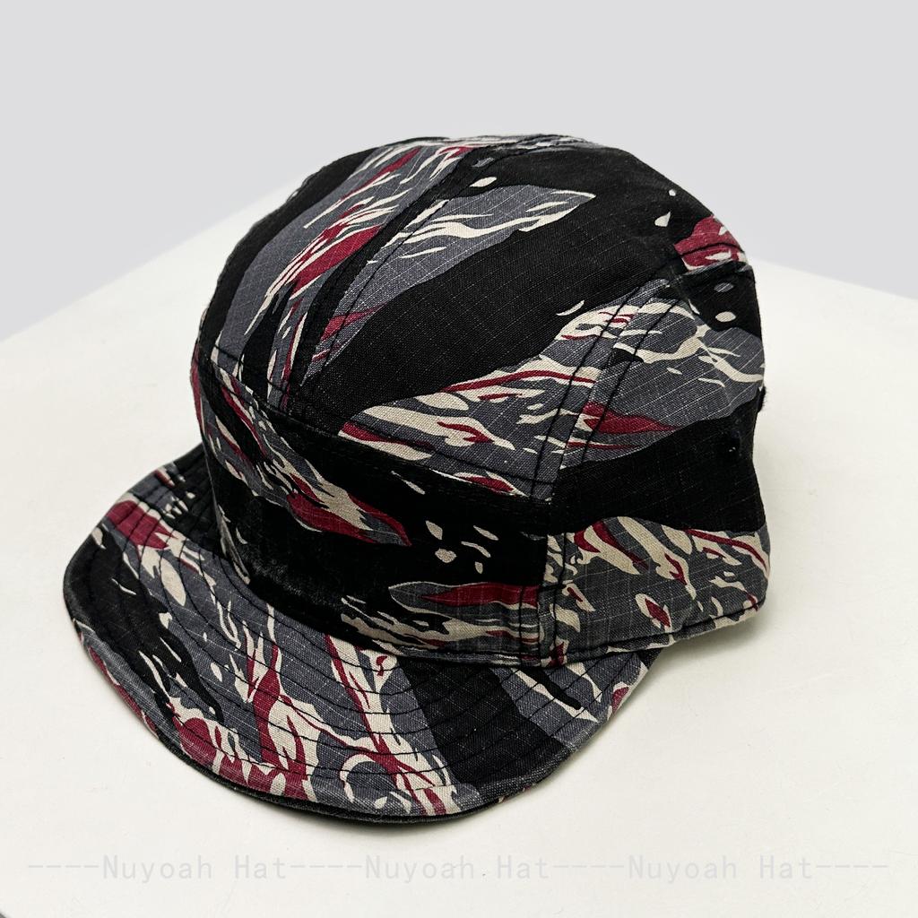 New Men Women American Retro Camouflage Solid Baseball Hats Sunshade Personal Versatile Short Flat Eaves Peaked Caps Fashion Ins