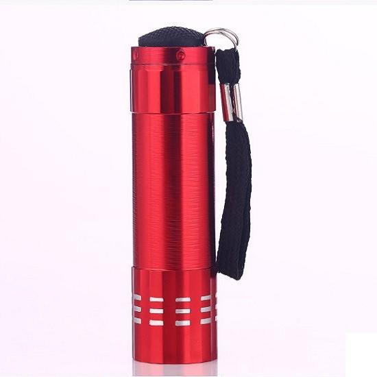 Mini Uv Flashlight With 9leds For Currency Verification And Fluorescence Testing For Camping And Search Scenarios