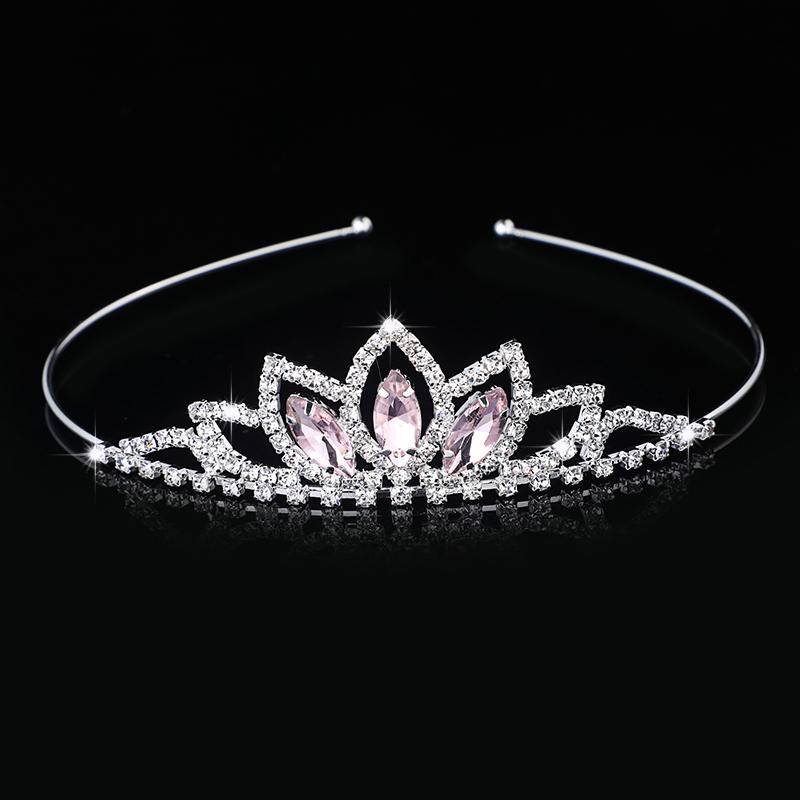Rhinestone Crystal Tiara Princess Crown Rhinestone Headband Girls Crowns for Kids Wedding Prom Birthday Party Gift