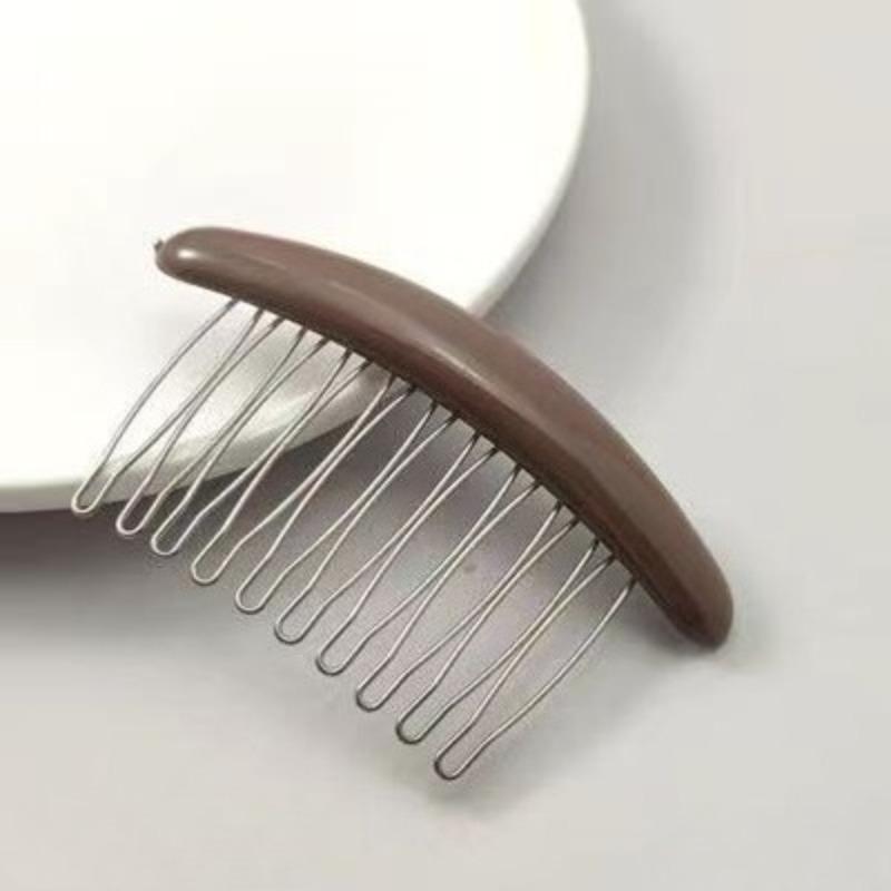 Hair Comb and Hairpin Combination for Simple Side Parting Hair Clips for Hair Without Any Trace At The Back of The Head and For Messy Hair At The Top.