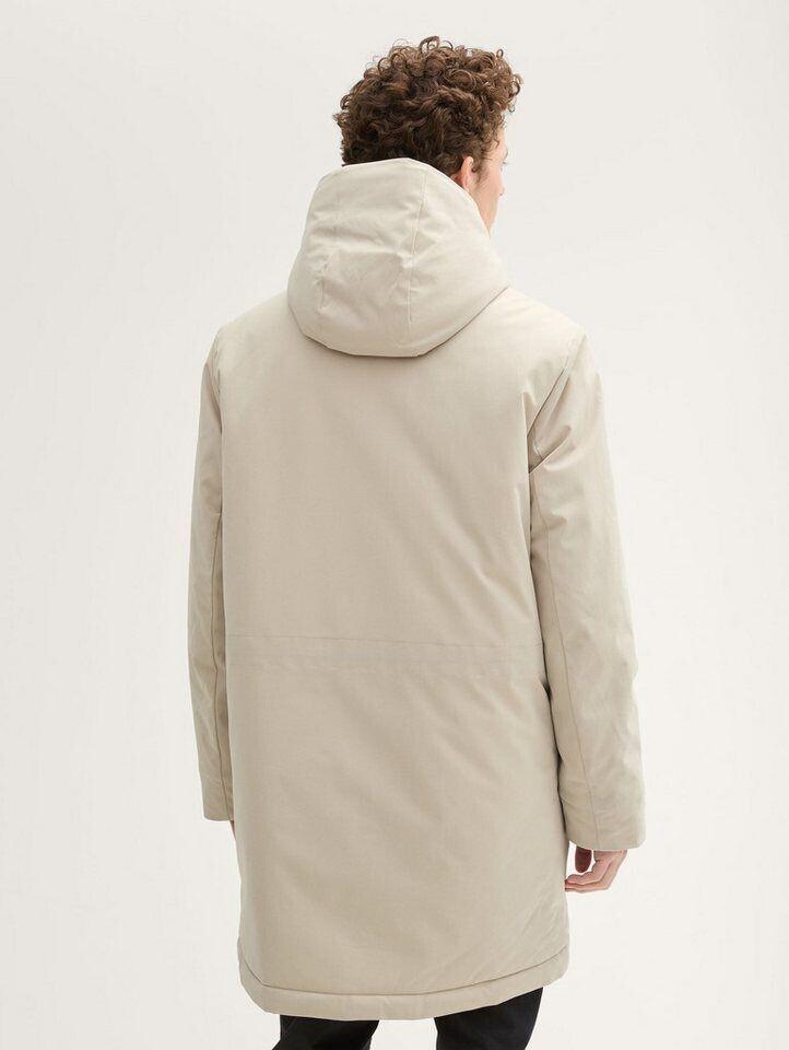 Winter Jacket Tom Tailor Denim Parka Hood Beige