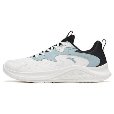Serie Caminar Correr Cuero Resistente al Desgaste Transpirable Zapatillas de Correr de Caña Baja Hombre zapatilla Blanco Negro Azul 912525558F-3