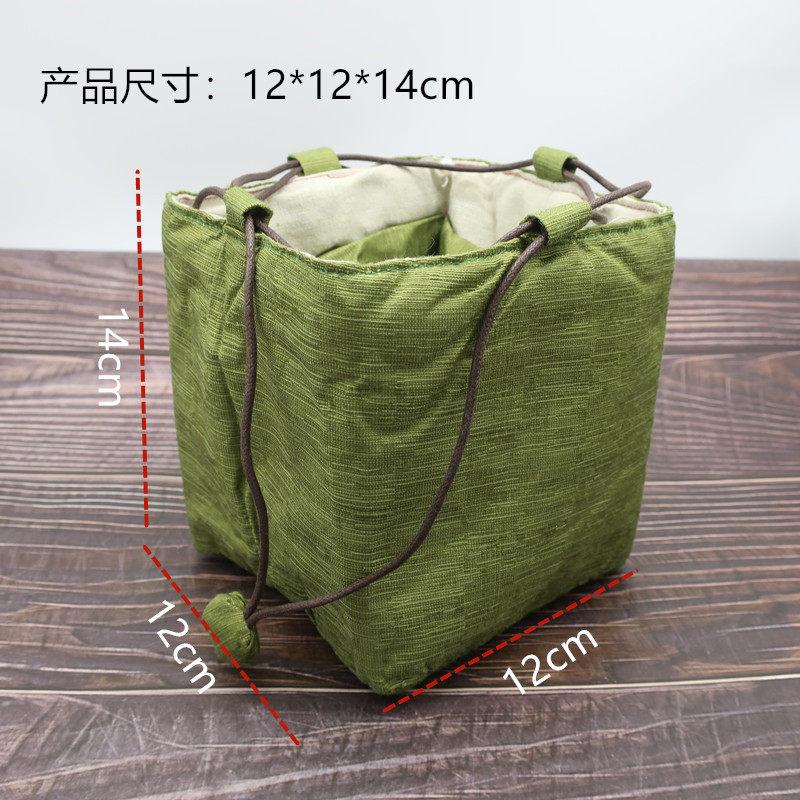 Multi Layer Storage Bundle Pocket Handstring Jewelry Bag Teacup Teapot Gift Bags Kung Fu Tea Accessories Vintage Teaware Sack