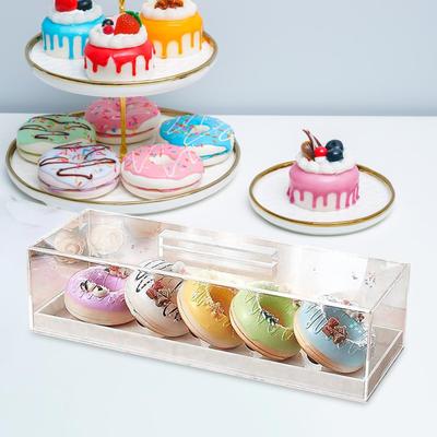 Acrylic Pastry Display Case Cake Container Cookies Storage Case Multipurpose