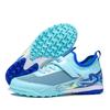 Kinder TF Fußballschuhe Jungen Mädchen Atmungsaktives Mesh Fußballschuhe Jugend Outdoor Kunstrasen Kurze Stollen Trainingsfußballschuhe