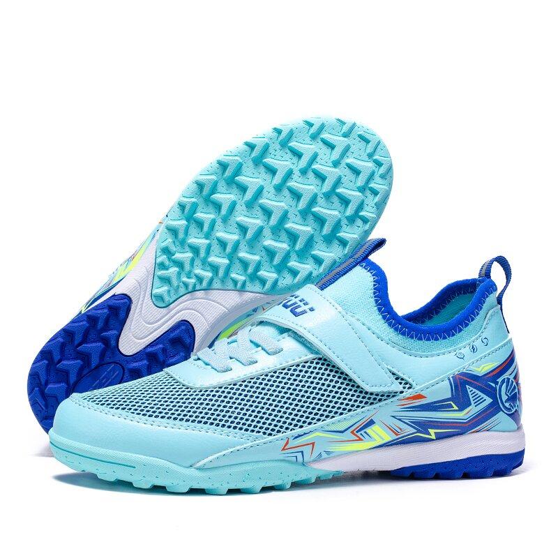 Kinder TF Fußballschuhe Jungen Mädchen Atmungsaktives Mesh Fußballschuhe Jugend Outdoor Kunstrasen Kurze Stollen Trainingsfußballschuhe