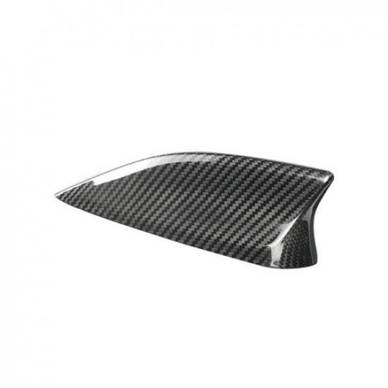 Carbon Fiber Car Roof Shark Fin Antenna Cover For Mazda Axela Hatchback 14-16