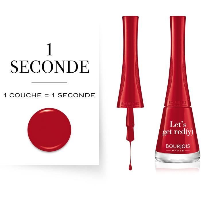 BOURJOIS Vernis À Ongles 1 Seconde - 09 Let's Get Red(y)