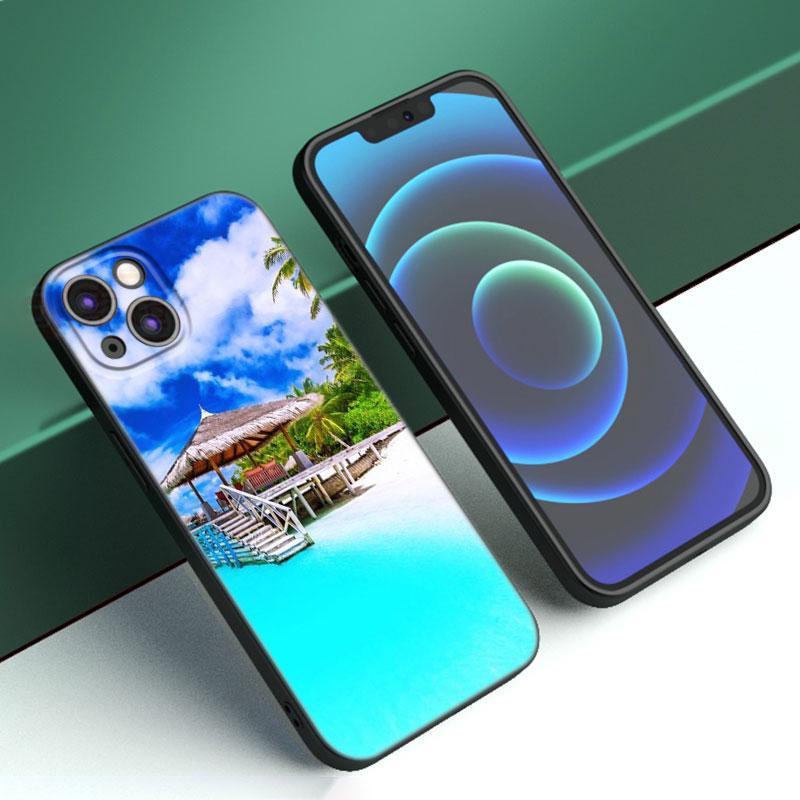 Summer Beach Sunset Sea Phone Case For iPhone Samsung Galaxy Redmi Xiaomi Oppo OnePlus Note S A 7 8 9 10 11 12 13 14 20 21 22 23 53 54 Pro Max Ultra