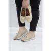 Wanetti Woman Mother 4 Point Orthopedic Anti-Sweat Anatomic Base Stone Shoes Flat Shoes