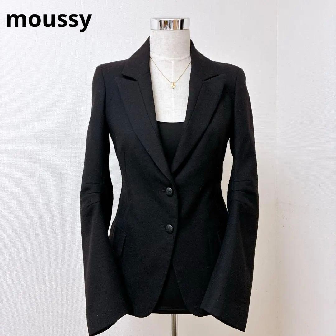 moussy wool tailored jacket black 2
