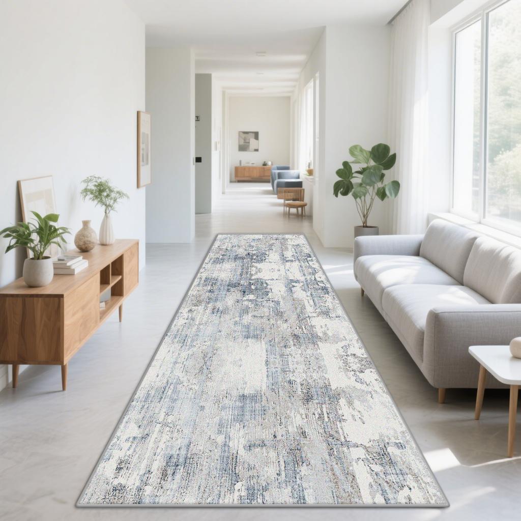 Nordic Abstract Long Runner Rugs Decoration Home Living Room Sofa Corridor Carpet Bedroom Cloakroom Doorway Aisle Non-slip Mat