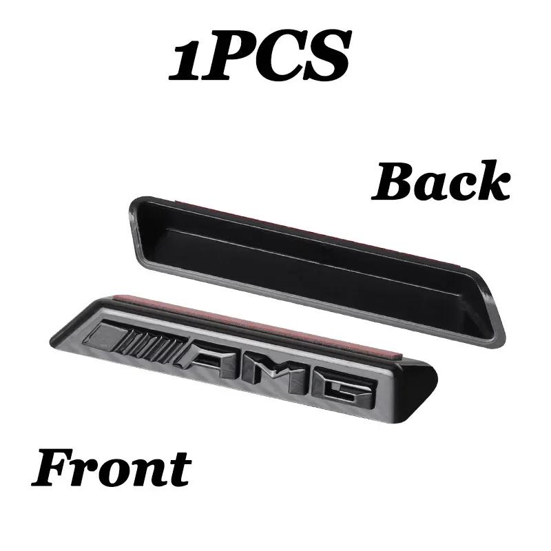 

3D ABS Car AMG Sticker Mercedes Benz AMG Badge Logo Front Grille Emblem Decoration Decals Auto Modification Accessories 1PCS AMG