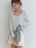 Liel Lemo Stripe T-Shirt (Melange Gray)