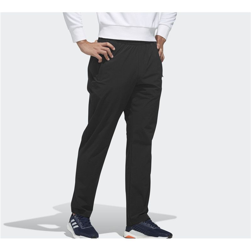 Adidas Woven Slim-Fit Running Pants Men Bottoms Black FM9425