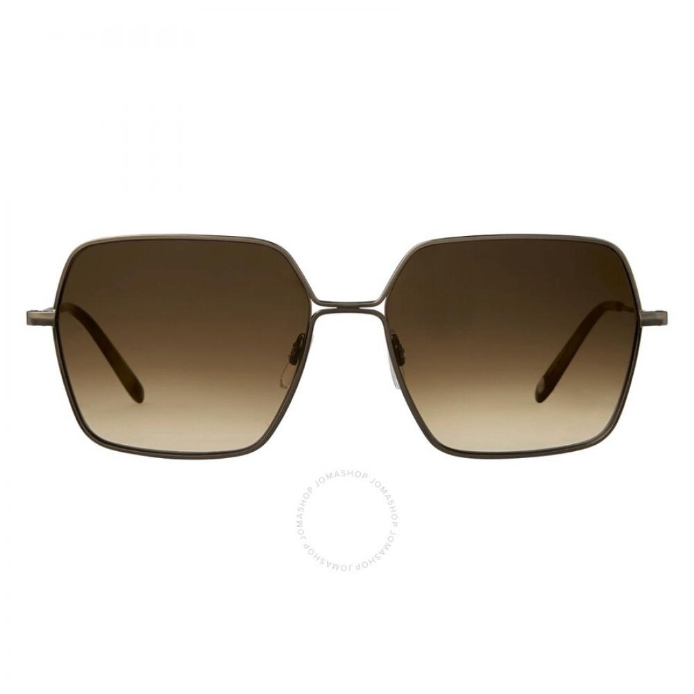 

Garrett Leight Meadow Sun Brunette Square Ladies Sunglasses 4067 Atg Vinbrt Brntg 56