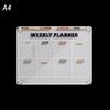 Transparent Magnetic Acrylic Weekly Planner Refrigerator Magnet Monthly Calendar Memo  Kitchen