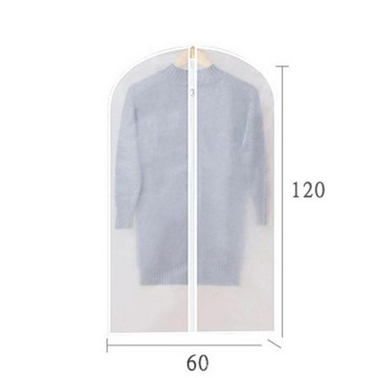 Translucent Garment Covers for Coats, Dresses, and Jackets - Storage Bag Set
