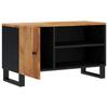 TV Stand 80 X 33 X 46 Cm Solid Acacia Wood & Engineered Wood