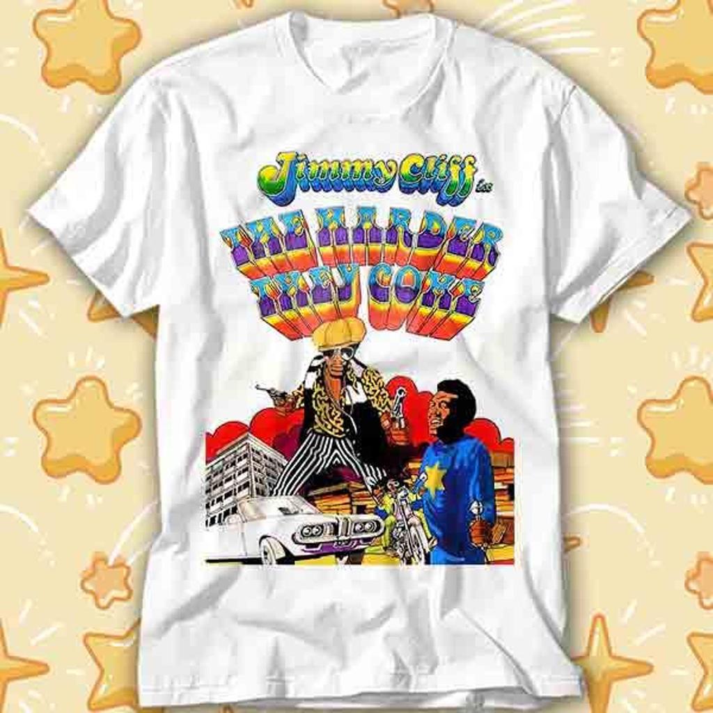 The Harder They Come Poster 70s Jimmy Cliff Film Reggae Music T-Shirt 597