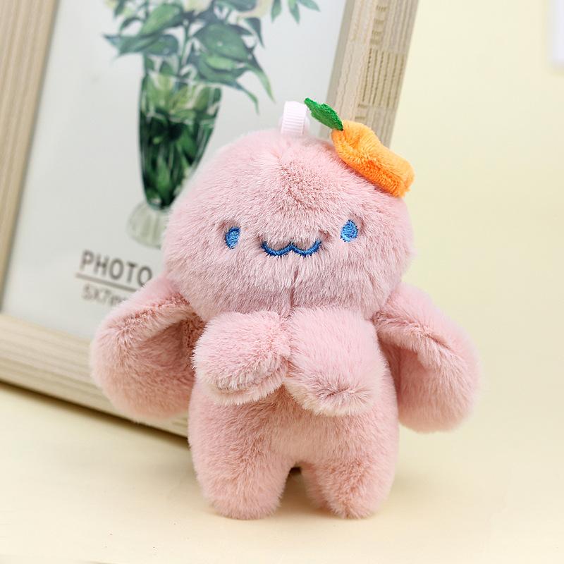 

And Cuddly Cute Octopus Plush Toy Adorable Soft Animal Keychain In Pink White And рожевий