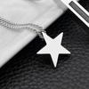 Fashion Chain Necklace Stylish Star Pendant Necklace Titanium Steel Material Star Neck Jewelry for Wedding Party Daily