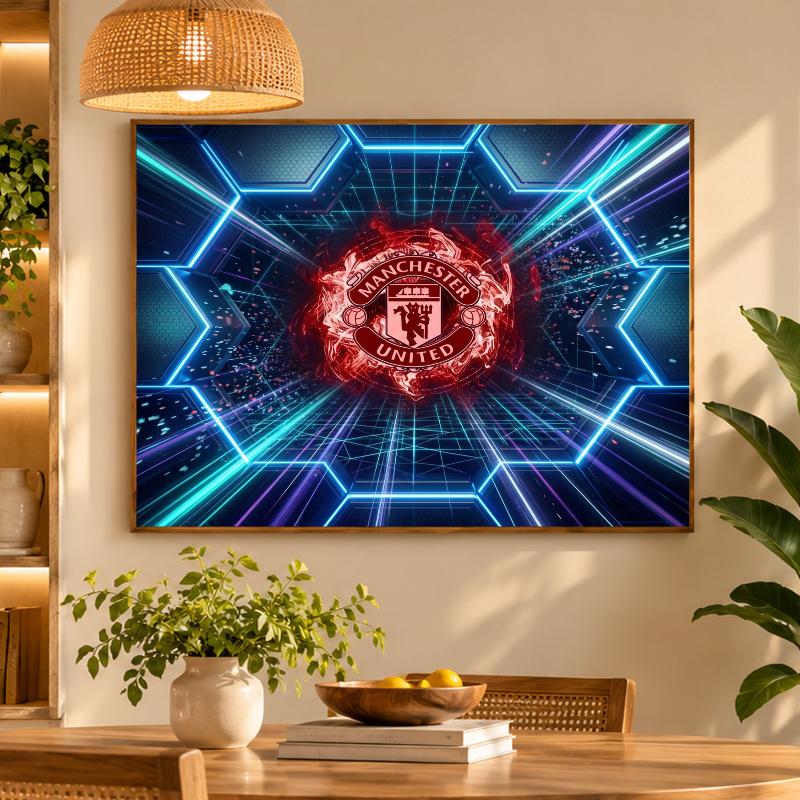 5D Diamond Painting Manchester United DIY Full Drill Diamond Art Kit Home Decoration