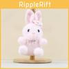 Rabbit Bow Wearing Plush Pendant Cartoon Toy Doll Bag Keychain Pp Filling Cotton