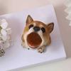 Cute Puppy Pen Holder Resin Desktop Organizer for Stationery Mini Dog Desktop Ornament Creative Gift for Students Office
