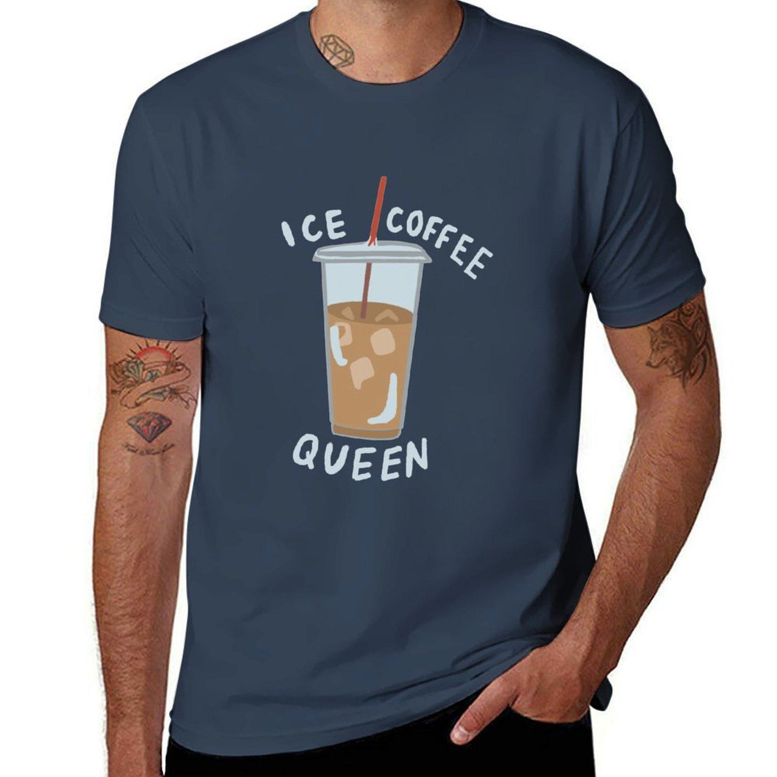 Ice Coffee Queen Tshirt Soft Antishrink Cotton Tee S