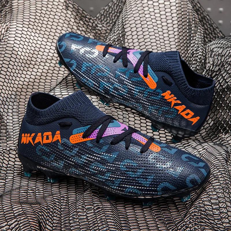 Męskie buty piłkarskie Buty do piłki nożnej halowej Treningowe korki na trawę na zewnątrz Wysokiej jakości sneakersy Długie korki Buty piłkarskie
