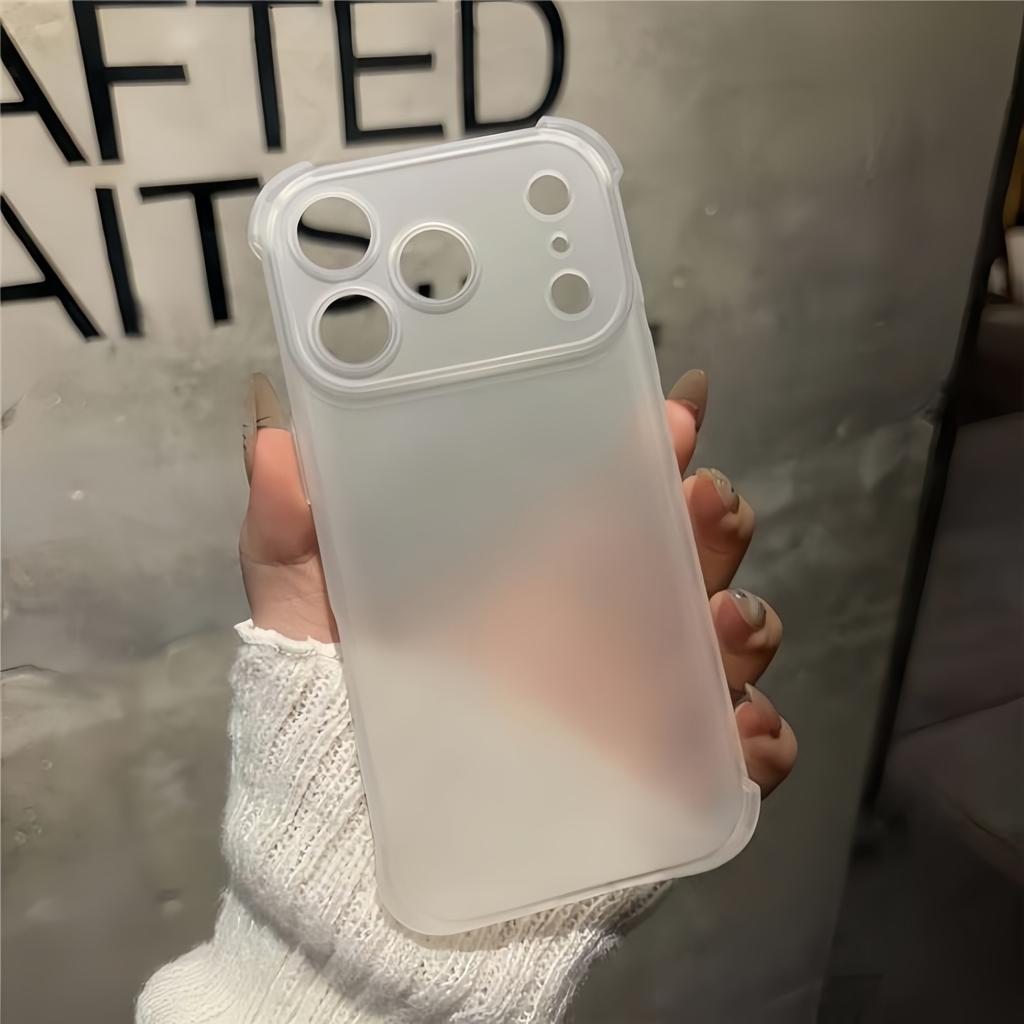Translucent Shockproof Silicone Phone Case for iPhone 17 ProMax Pro Air 16 Plus 16e 15 14 13 Mini 12 11 XS Max XR X/XS 7Plus/8Plus 7/8 Cover