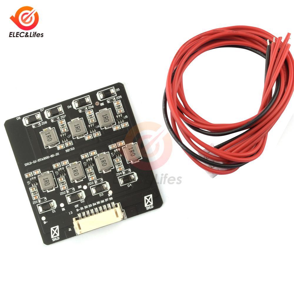 BMS 1S-8S 1.1A Balance Board Lifepo1 LTO Lithium Battery Active Equalizer Balancer Energy Transfer Board BMS 1S 1S 1S 6S 7S 8S
