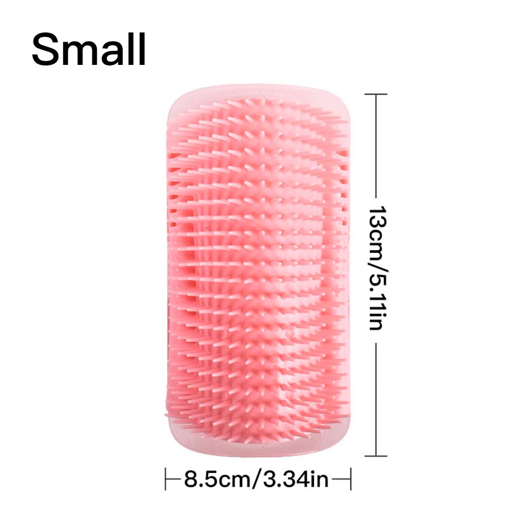 

Массажная расческа для удаления волос с домашних животных, съемная расческа для кошек, щетка для ухода за домашними животными, чистящие средства Small-(13x8.5cm) розовый