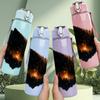 1PC Dark Cat Galaxy Portrait 750ml Color Plastic Sports Water Bottle Leakproof Flip Straw Lid Suitable for Sports Office Home Use
