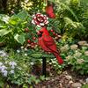 Decorative Floral Bird Garden Stake Acrylic Yard Lawn Ornament  Outdoor Lawn Use