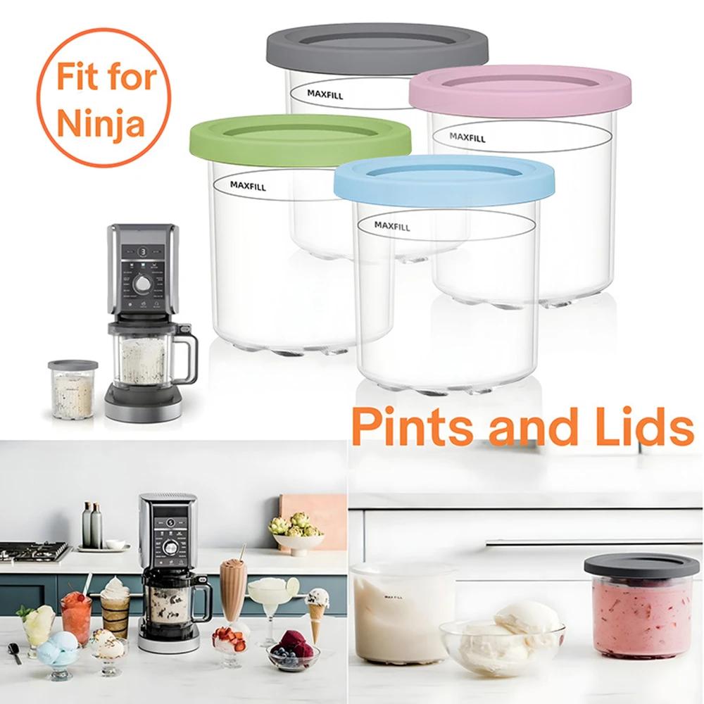 Ice Cream Pints Cup Ice Cream Containers With Lids For Ninja Creami Pints For Nc301 Nc300 Nc299amz Ice Cream Maker