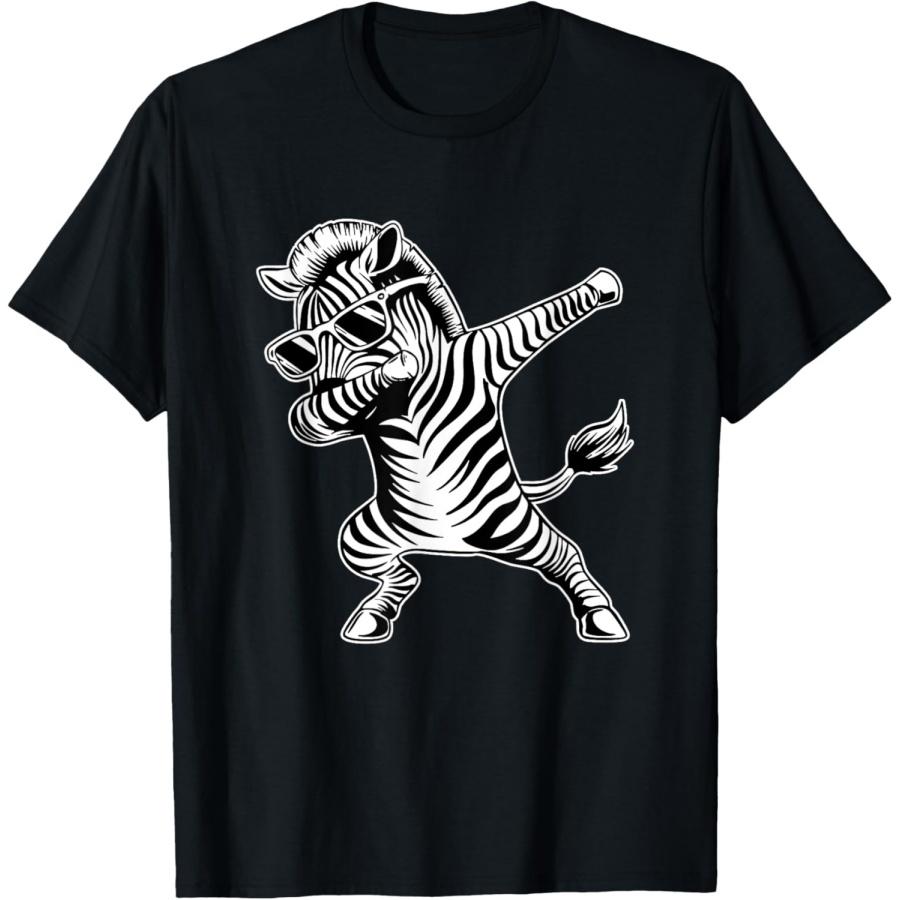 

Dabbing Zebra - Safari Zebra Lover Zookeeper T-Shirt XXXXXL чорний