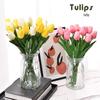 Mini High-Grade Artificial Tulip Flowers for Photography & Home Decor – Realistic Wet Feel Bouquets.
