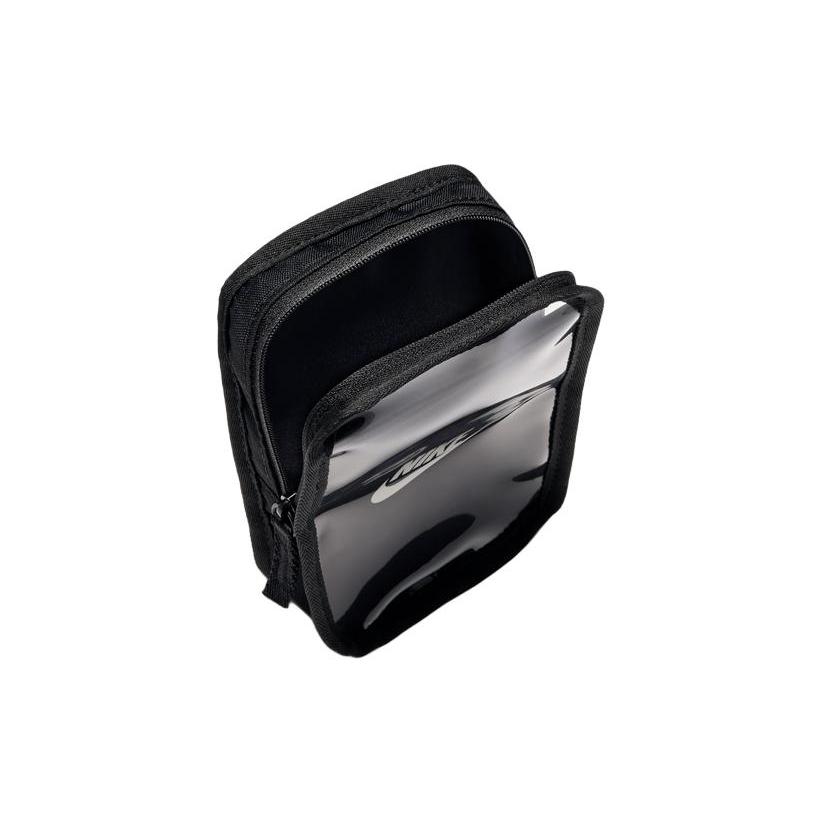 New Nike Club Polyester Polyurethane One Shoulder Crossbody Cell Phone Pouch Regular Unisex Black HF3595-091