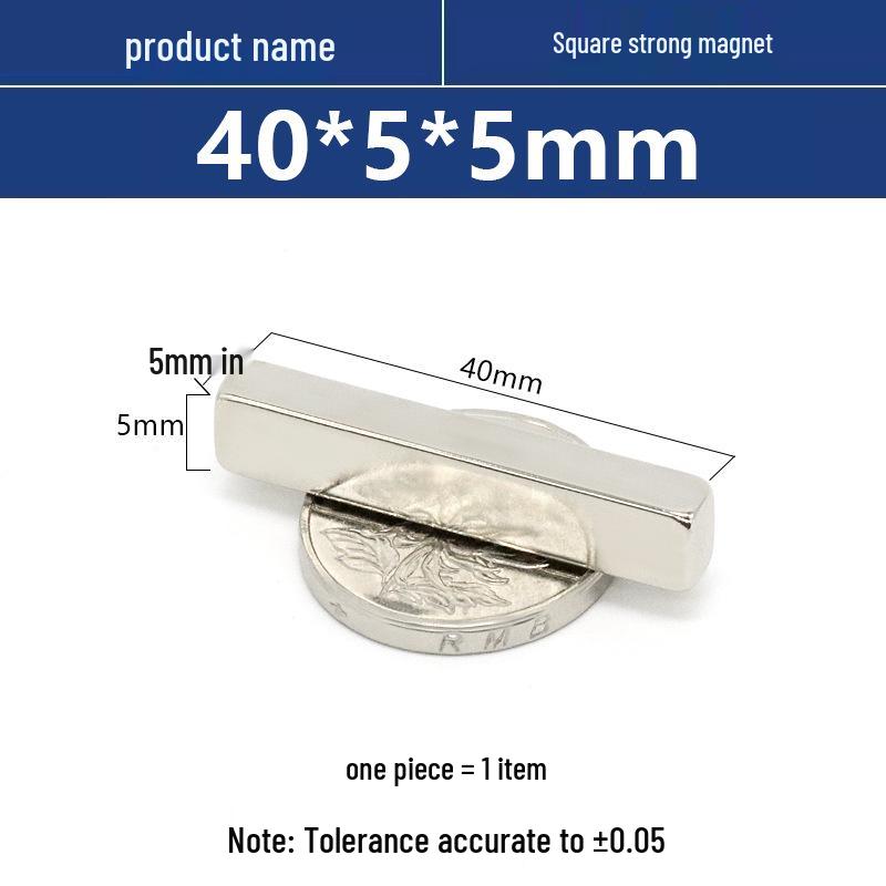 N52 40mm Neodymium Iron Boron Square Magnet Strip