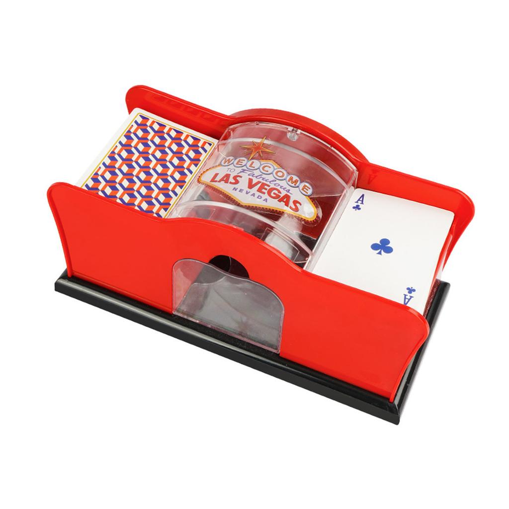 2 Deck Manual Pokercard Shuffler Large Capcity Shuffling Machine Portable Efficient Card Shuffling For Home Party Games Nights